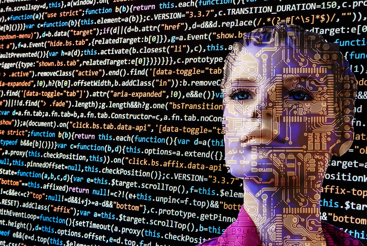 Photo showing artificial intelligence, robot and ai.