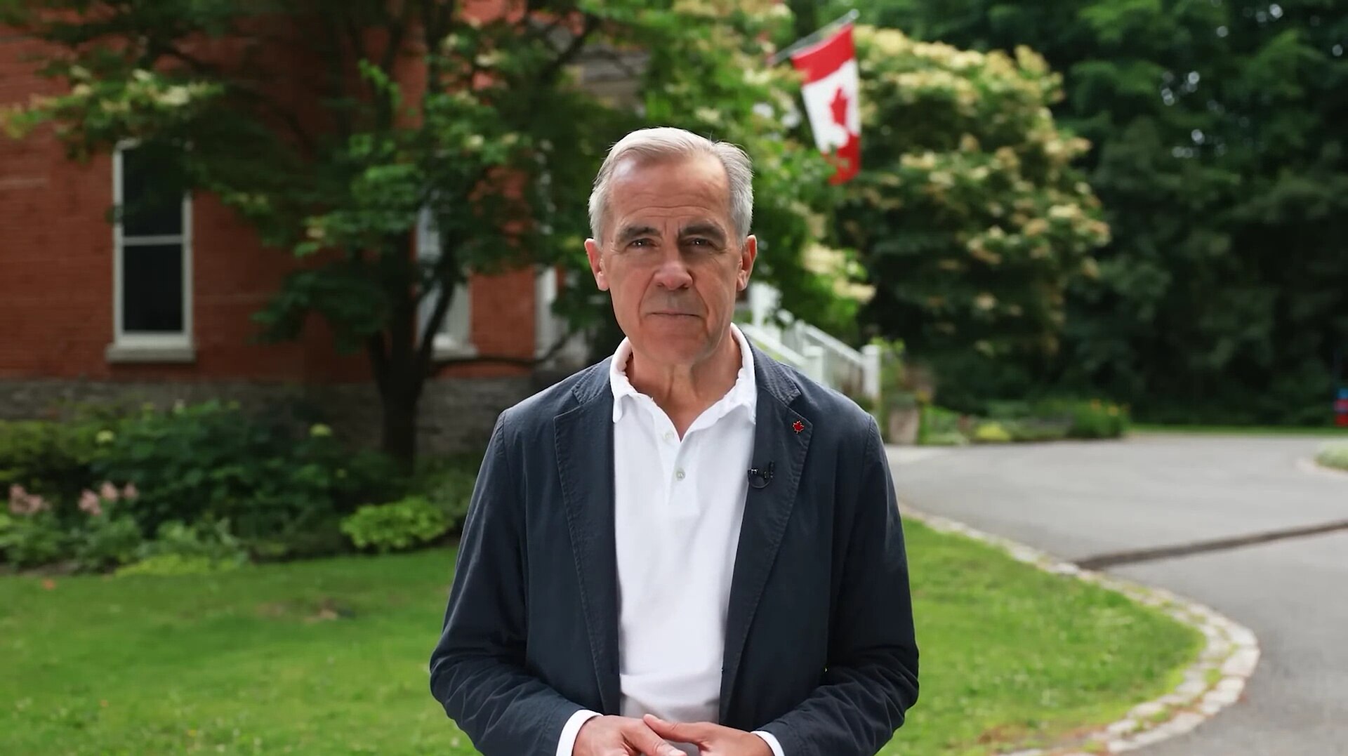 Prime Minister Mark Carney delivers a message to Canadians on Canada Day.