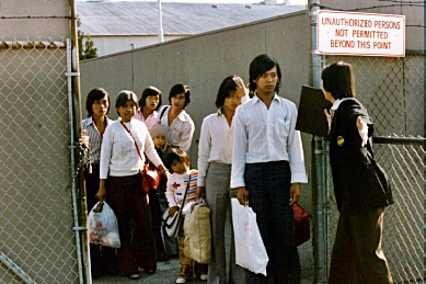 Southeast Asian refugees enter the US for the first time, 1979.